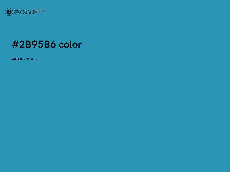 #2B95B6 color image