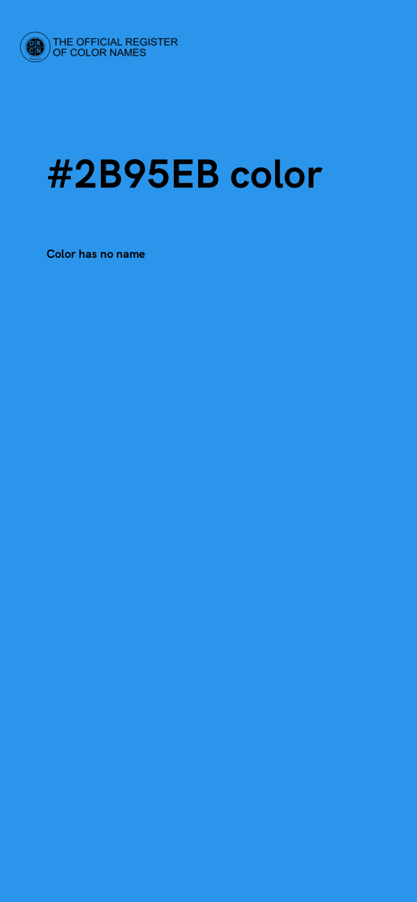 #2B95EB color image