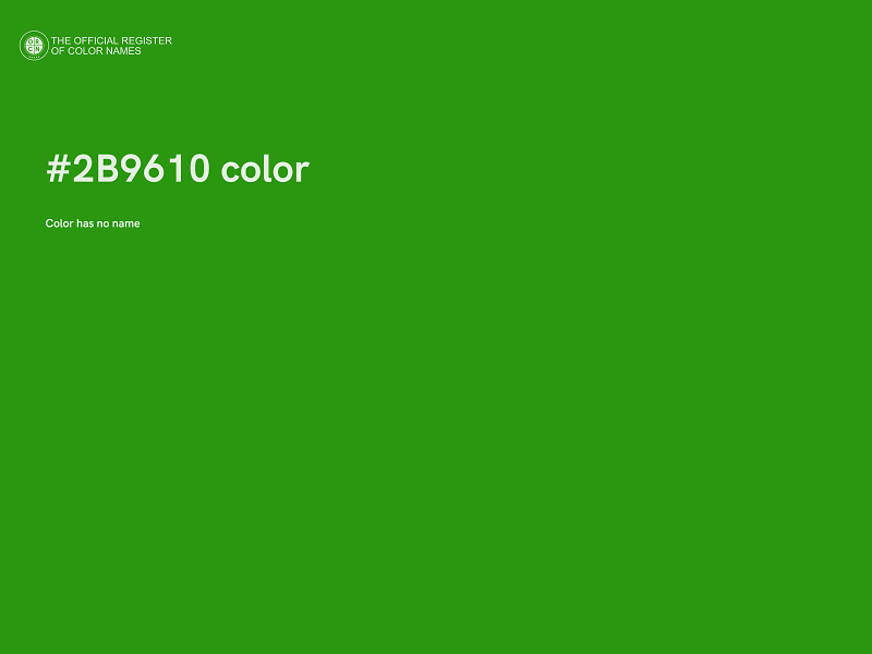 #2B9610 color image