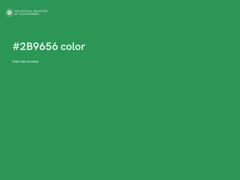 #2B9656 color image