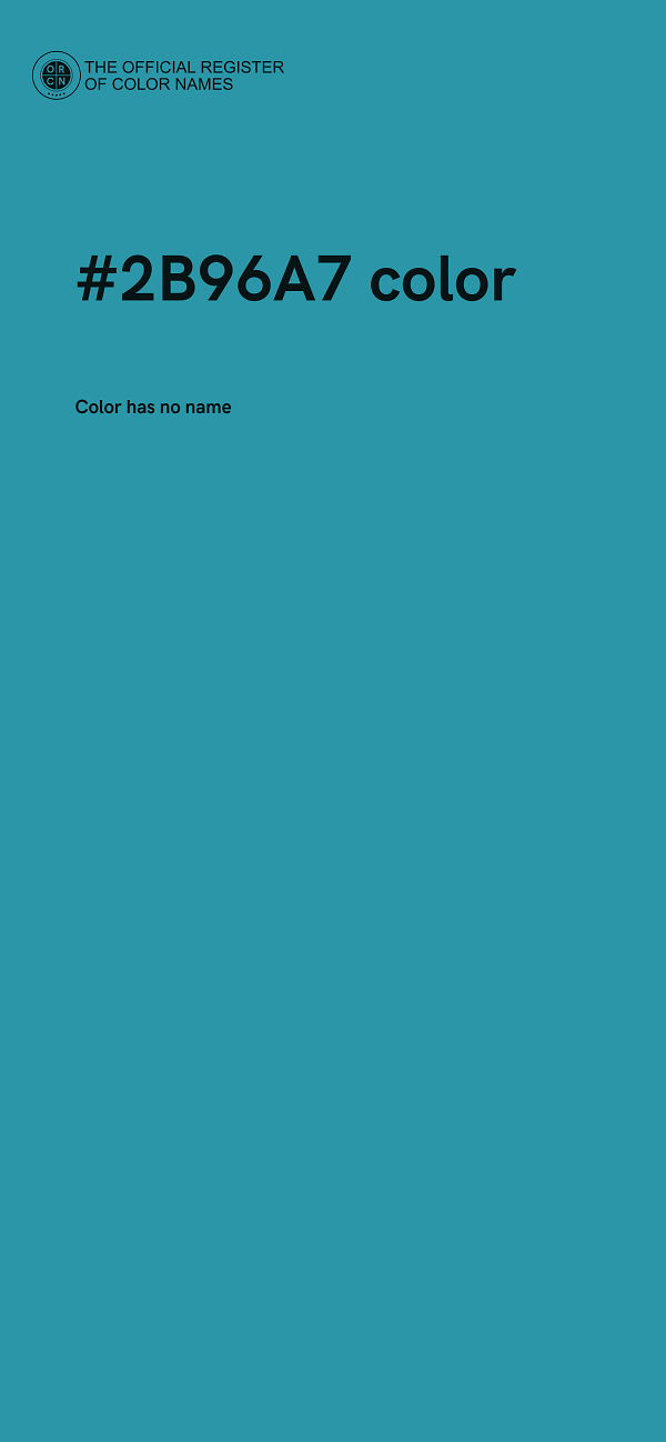 #2B96A7 color image