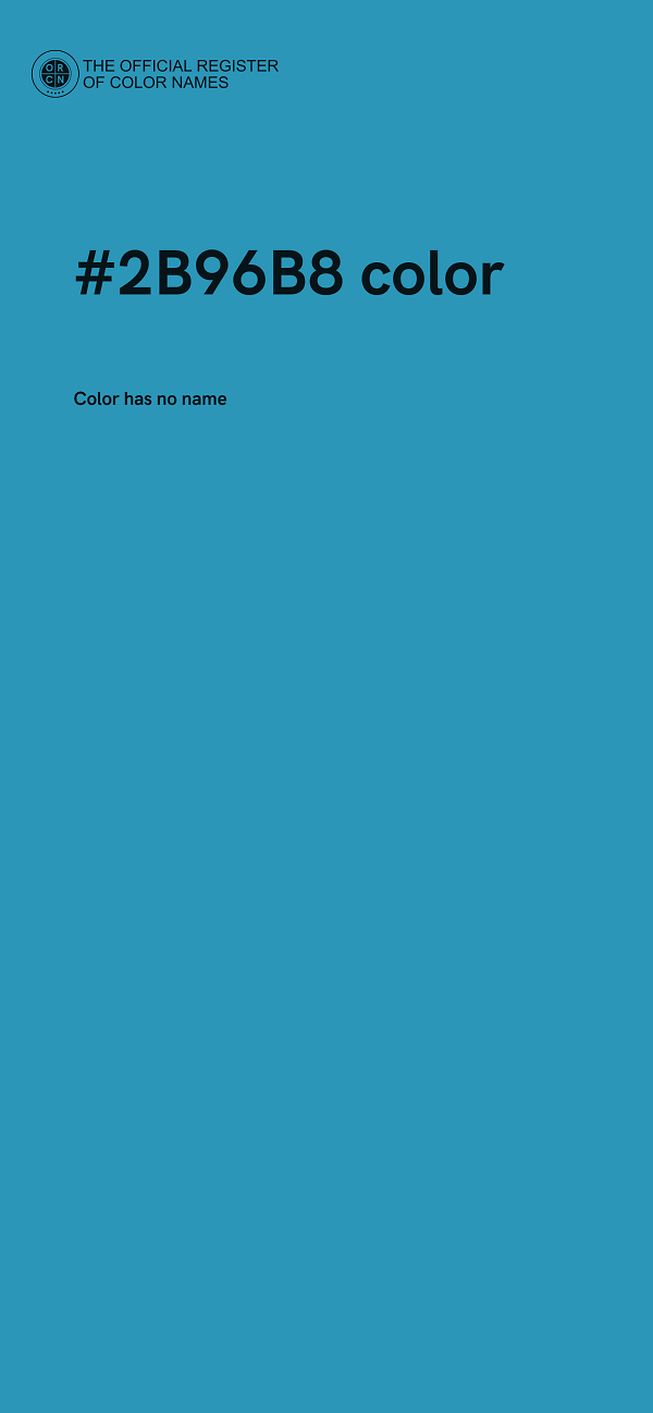 #2B96B8 color image