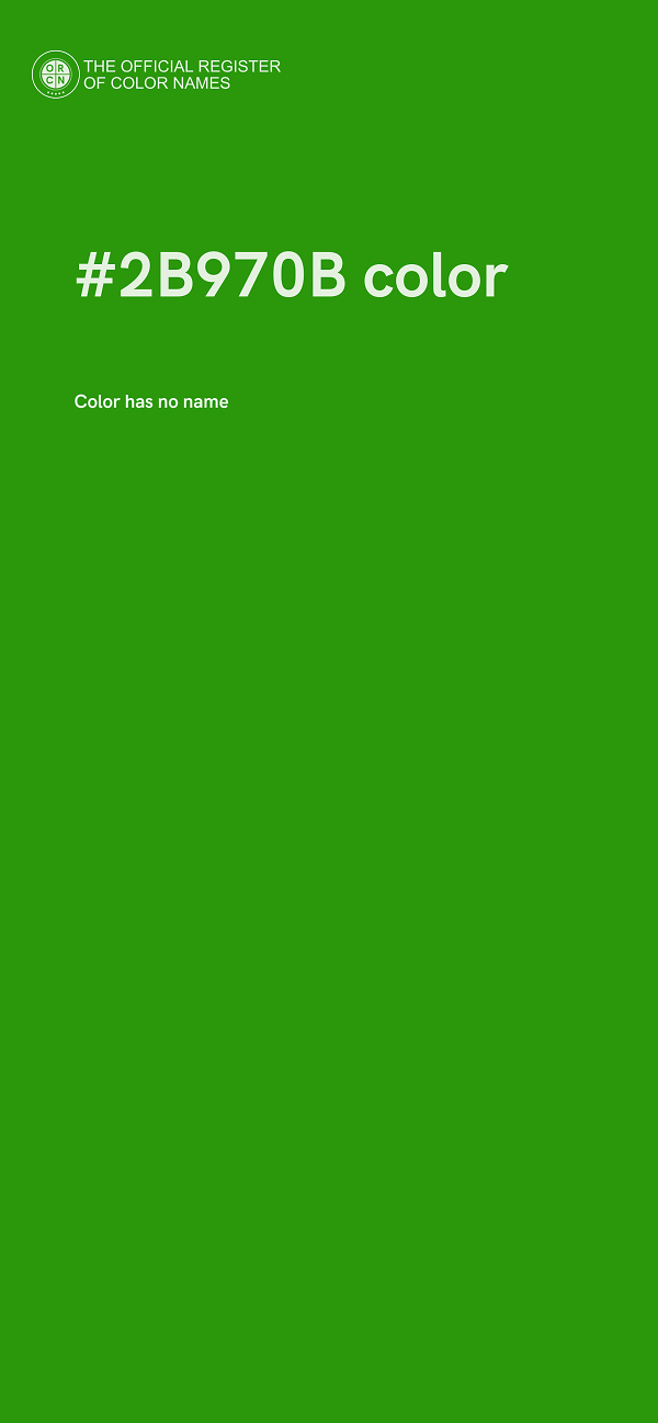 #2B970B color image
