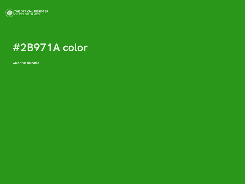 #2B971A color image