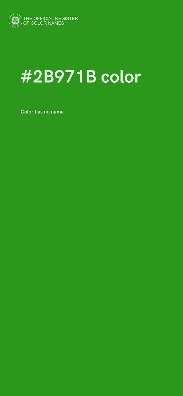 #2B971B color image