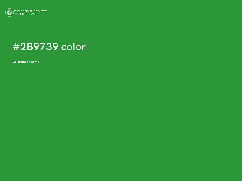 #2B9739 color image