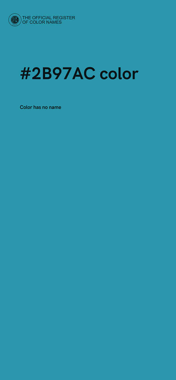 #2B97AC color image