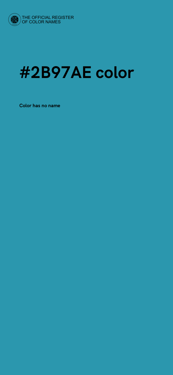 #2B97AE color image