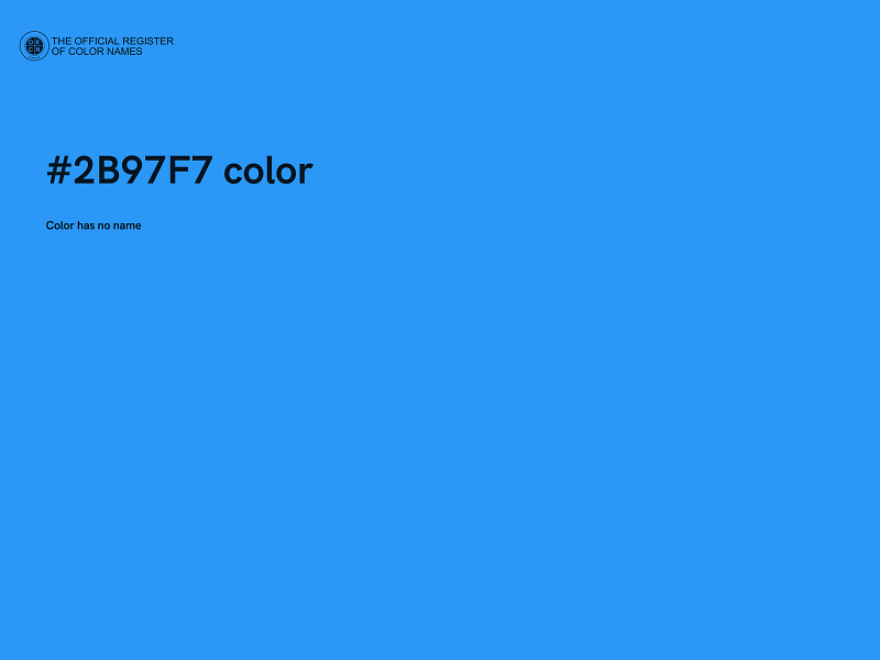 #2B97F7 color image