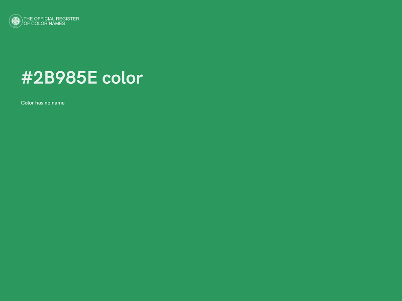 #2B985E color image