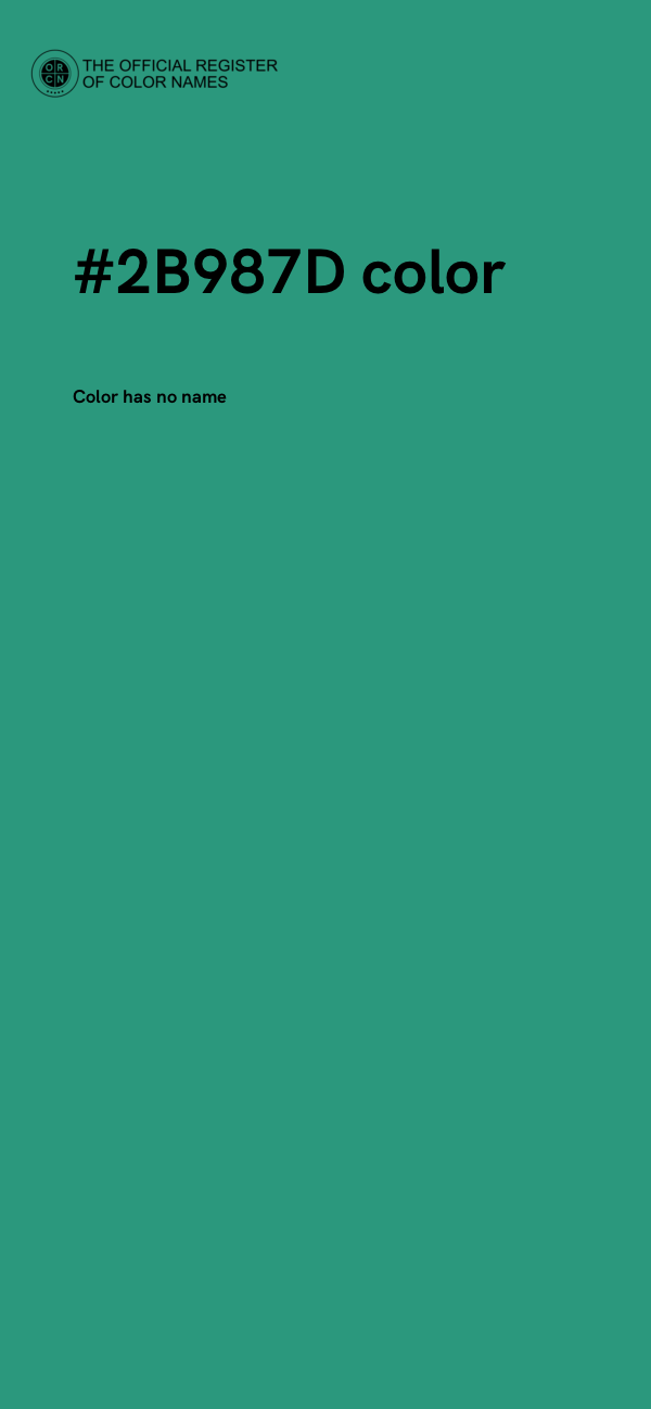 #2B987D color image