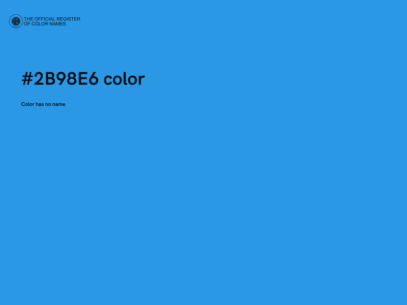 #2B98E6 color image