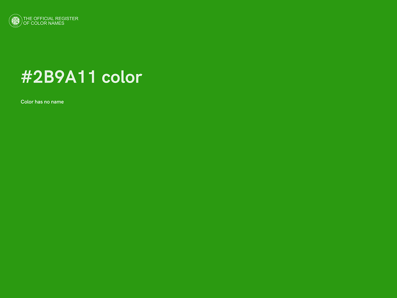 #2B9A11 color image