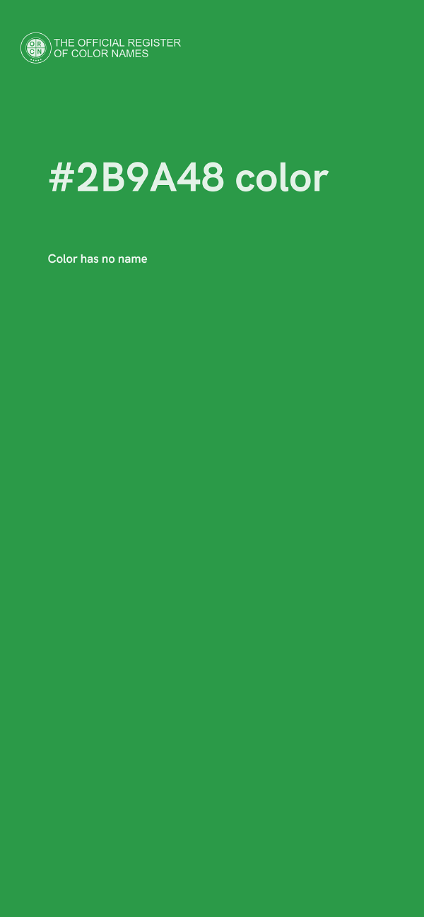 #2B9A48 color image