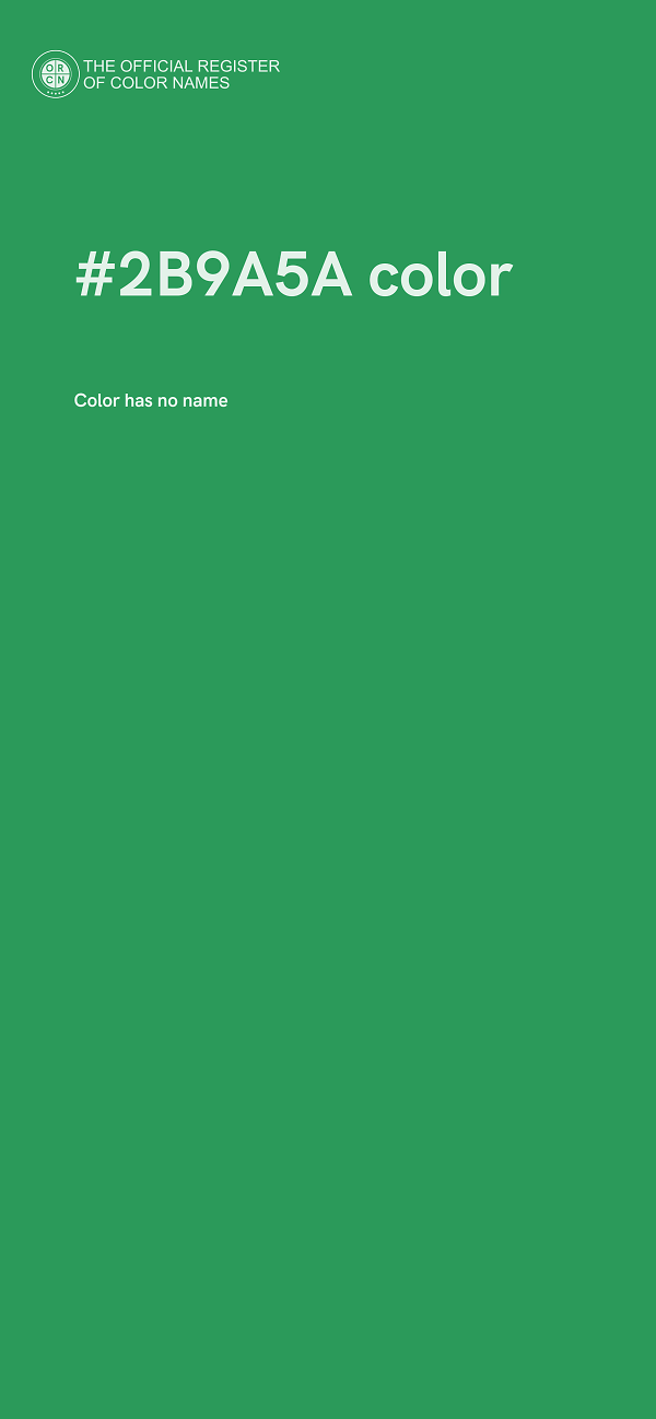#2B9A5A color image