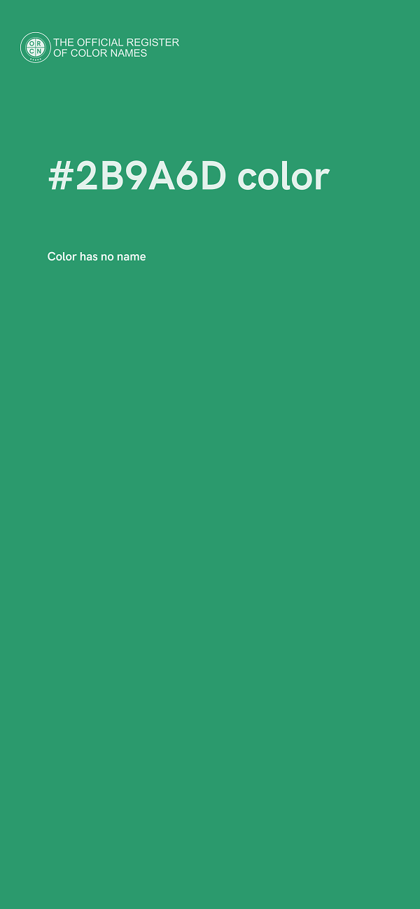 #2B9A6D color image
