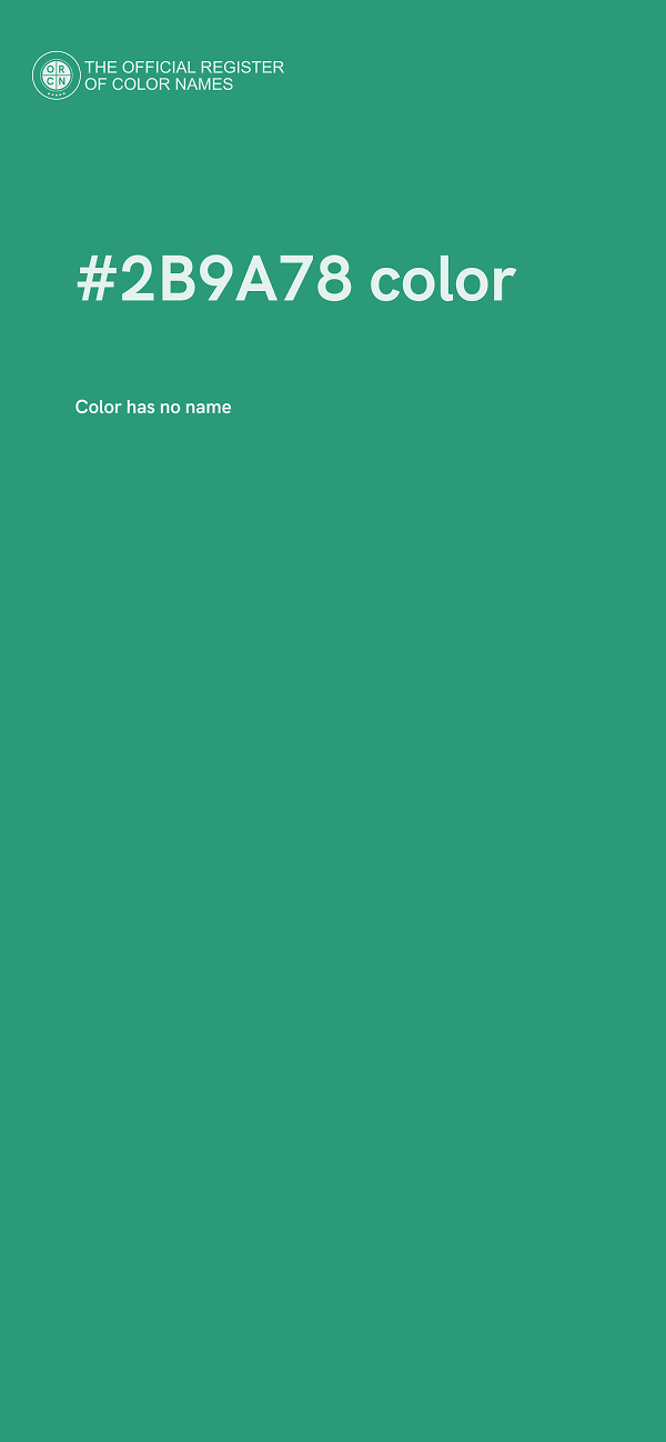 #2B9A78 color image