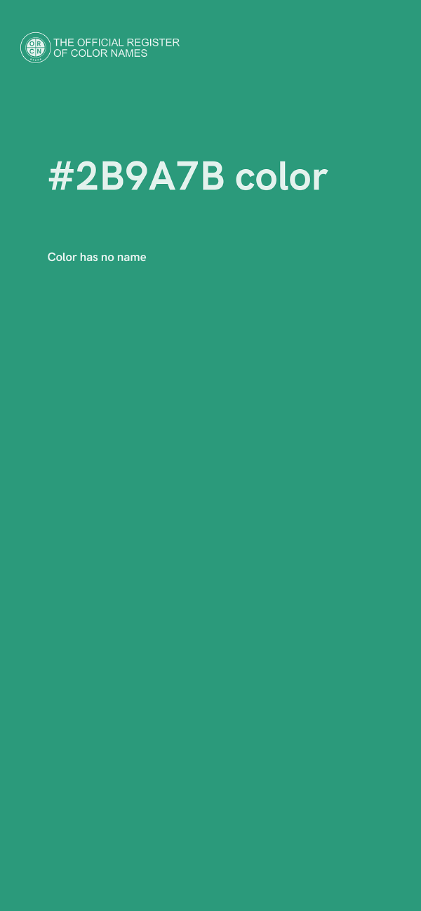 #2B9A7B color image