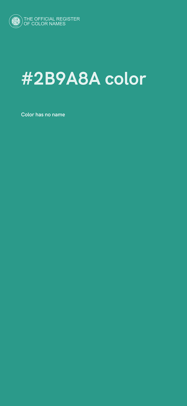 #2B9A8A color image