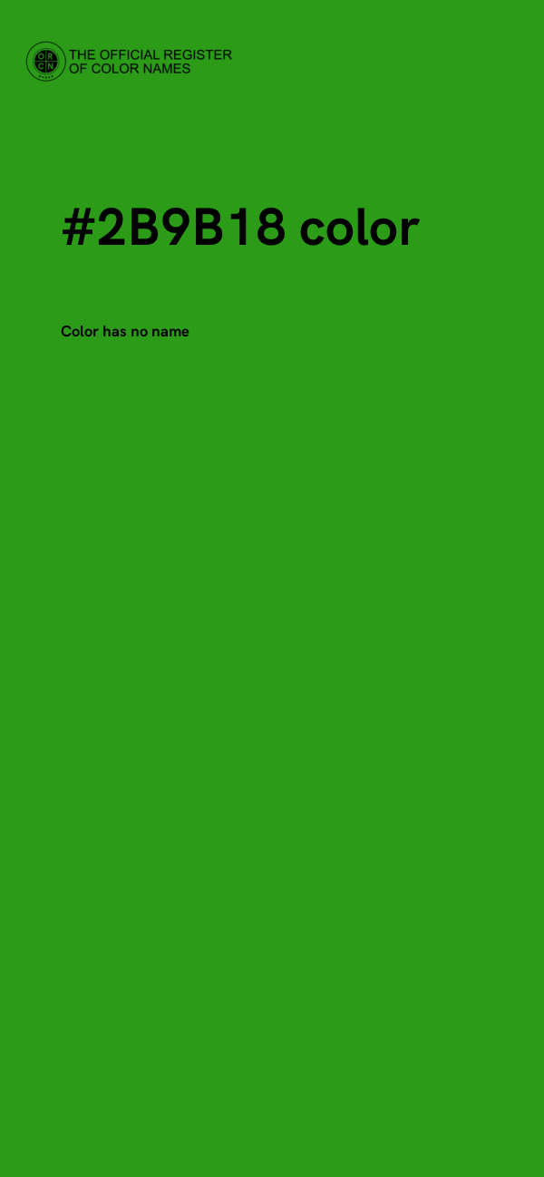 #2B9B18 color image