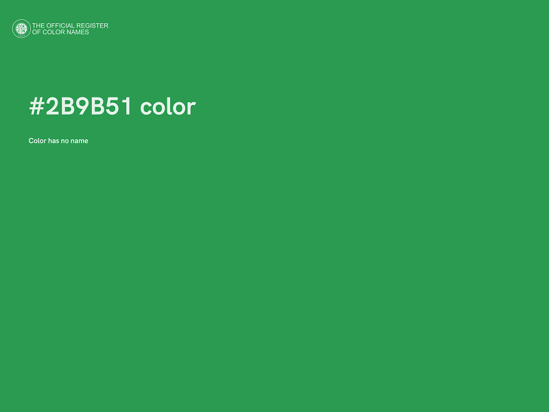 #2B9B51 color image