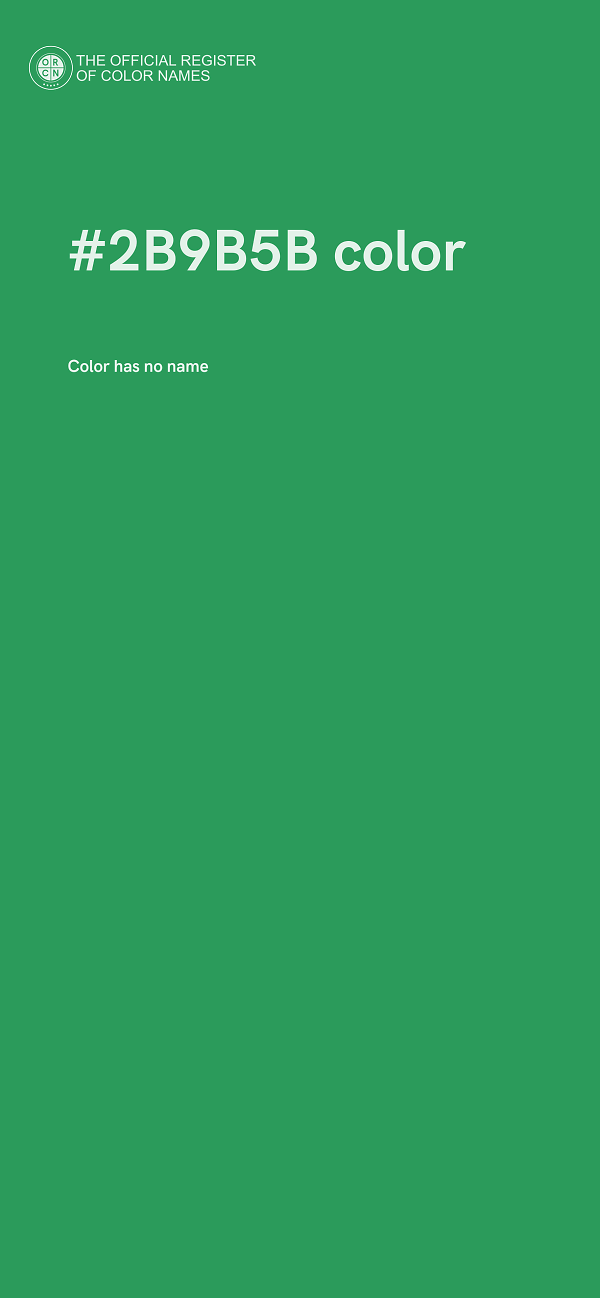 #2B9B5B color image