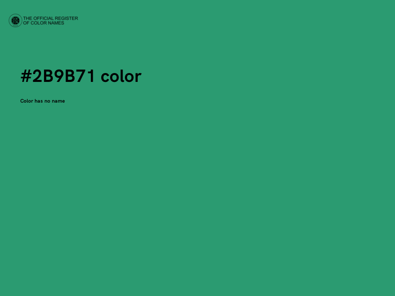 #2B9B71 color image