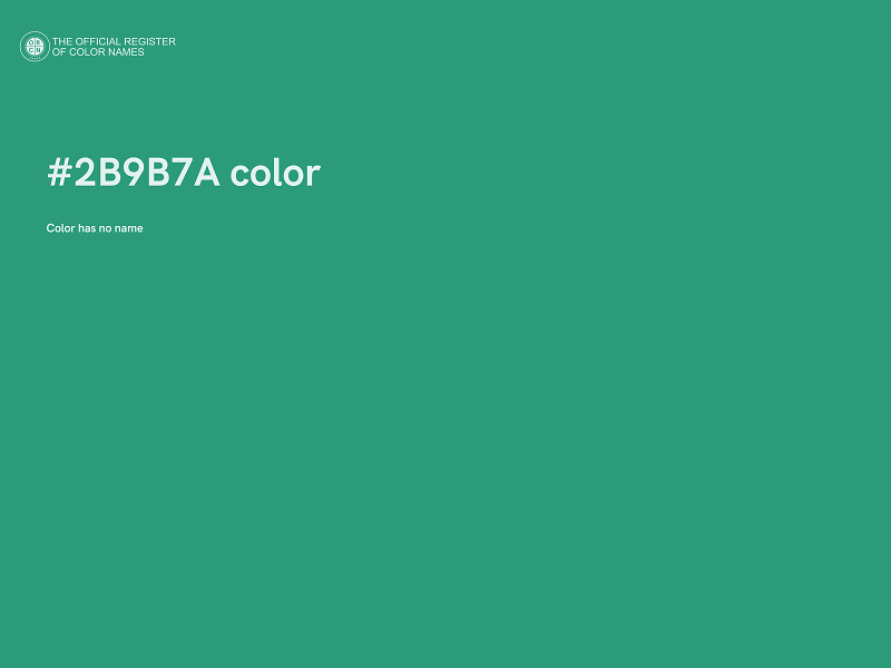 #2B9B7A color image