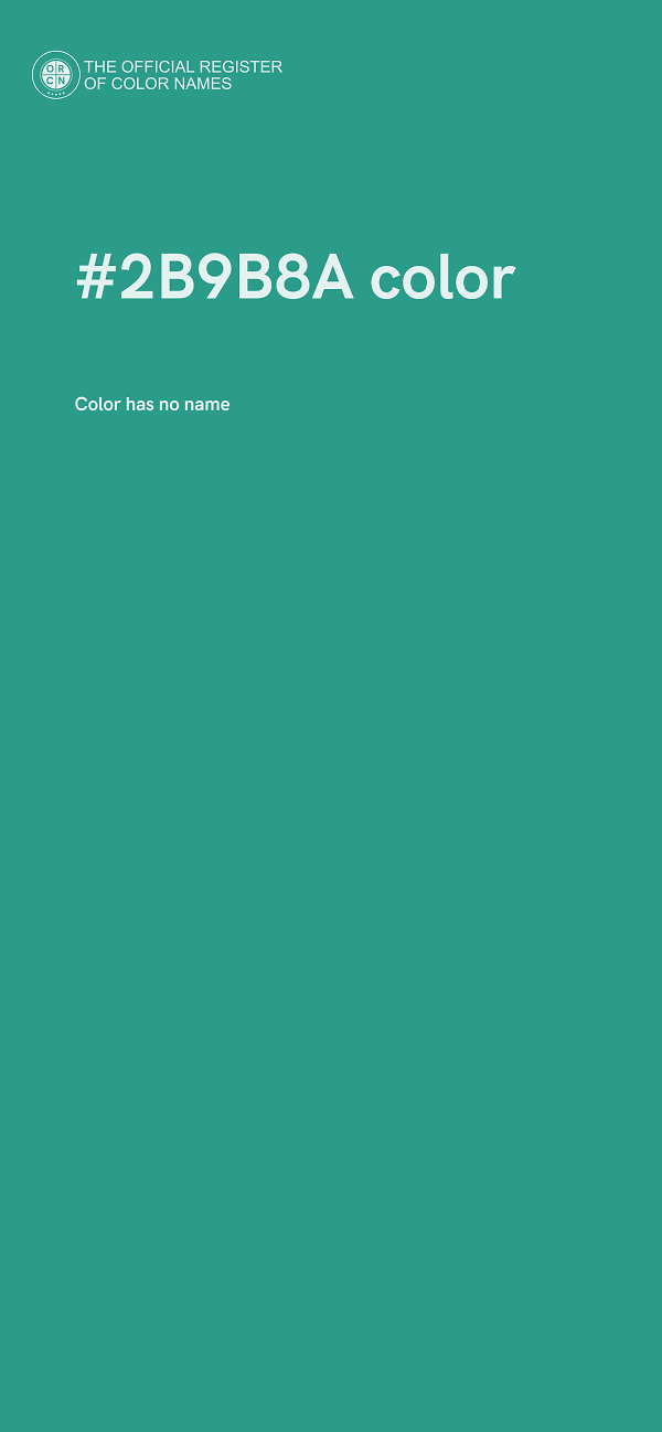 #2B9B8A color image