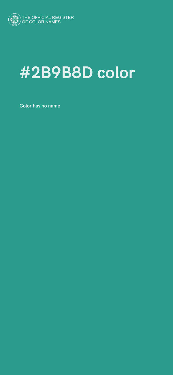 #2B9B8D color image