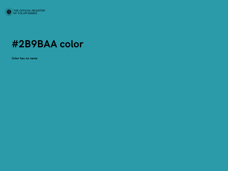 #2B9BAA color image