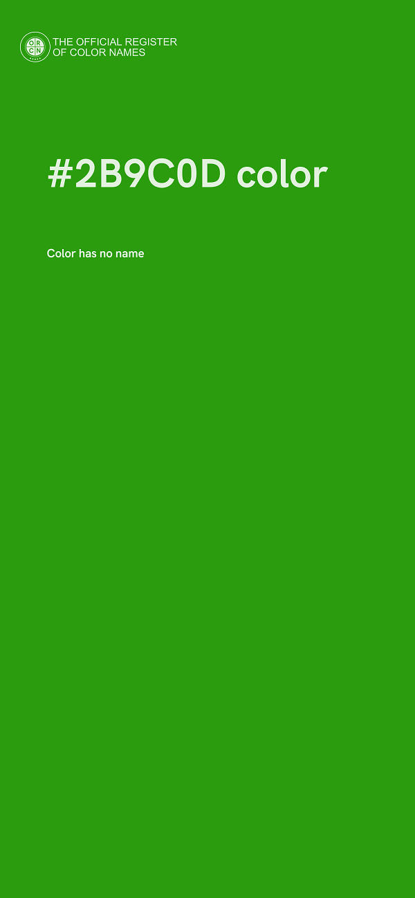 #2B9C0D color image