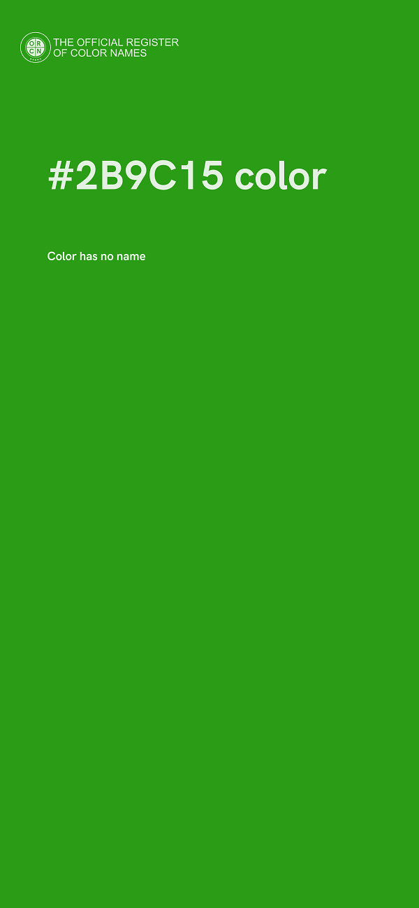 #2B9C15 color image