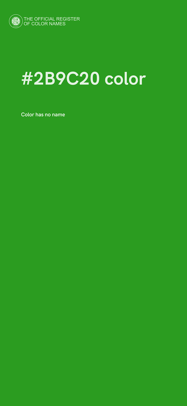#2B9C20 color image