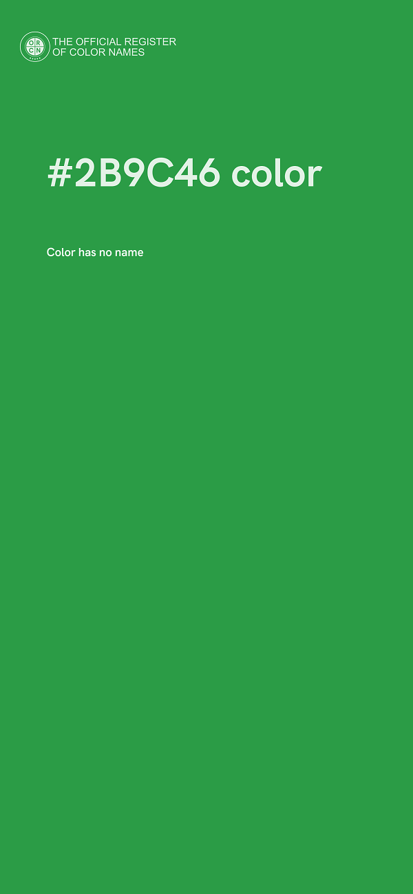 #2B9C46 color image