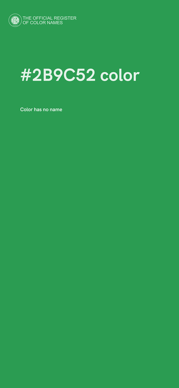 #2B9C52 color image