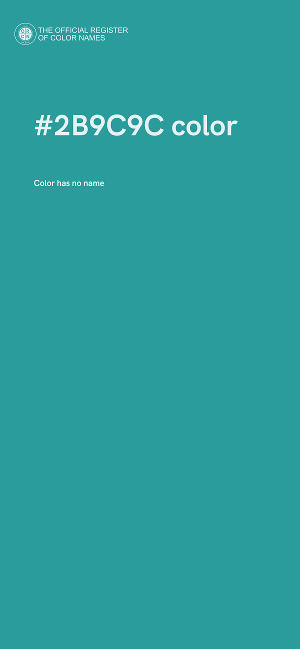#2B9C9C color image