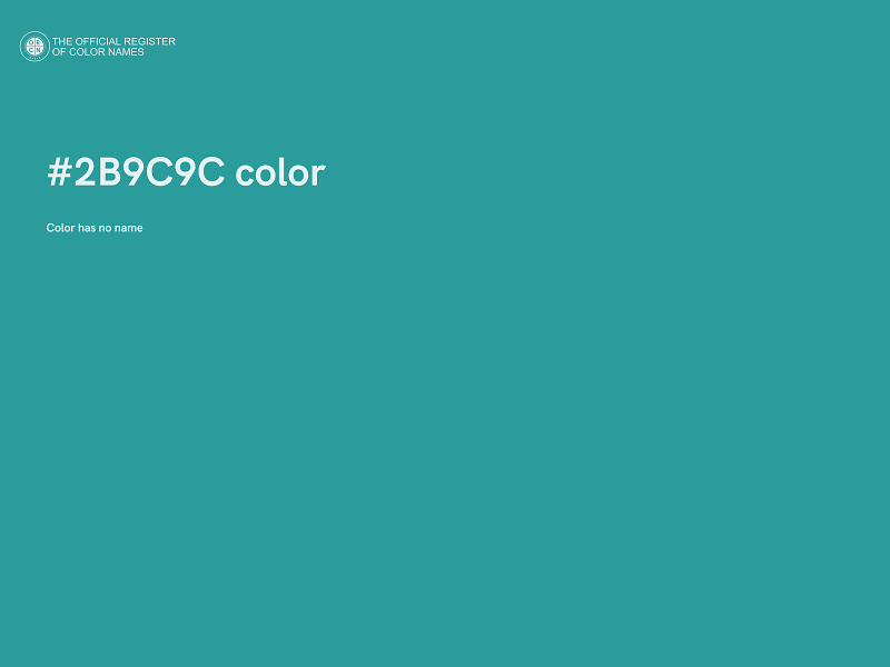 #2B9C9C color image
