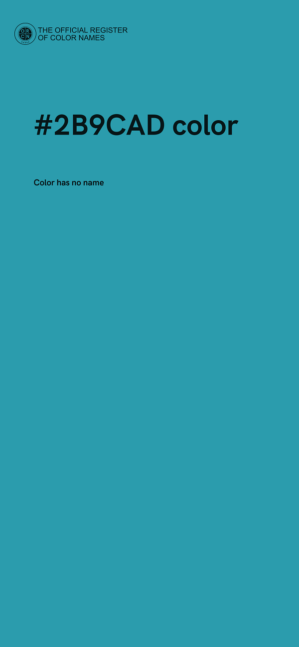 #2B9CAD color image