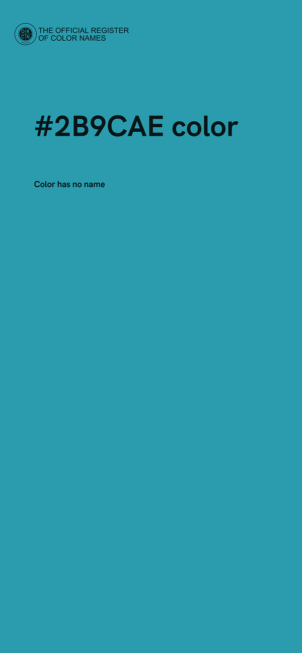 #2B9CAE color image
