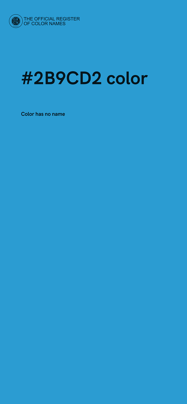 #2B9CD2 color image