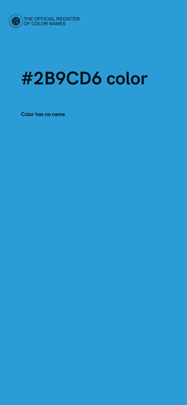 #2B9CD6 color image