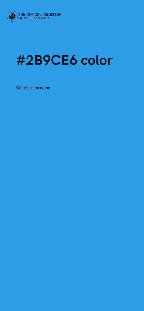 #2B9CE6 color image