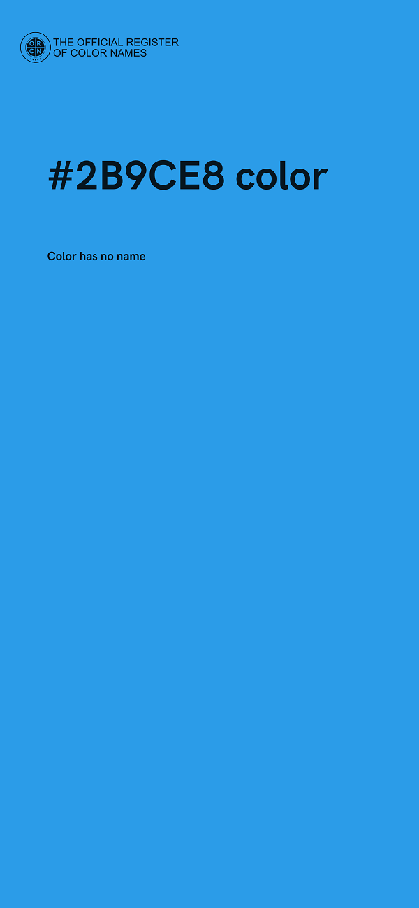 #2B9CE8 color image