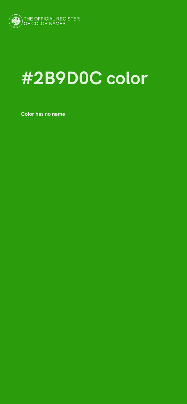 #2B9D0C color image