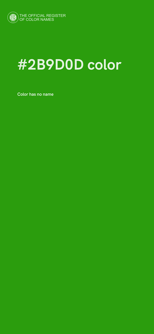 #2B9D0D color image