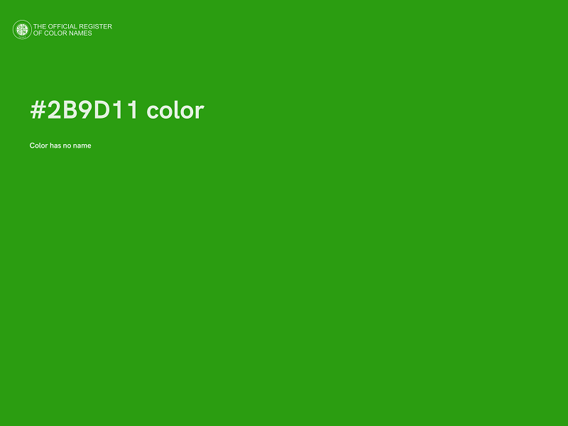 #2B9D11 color image