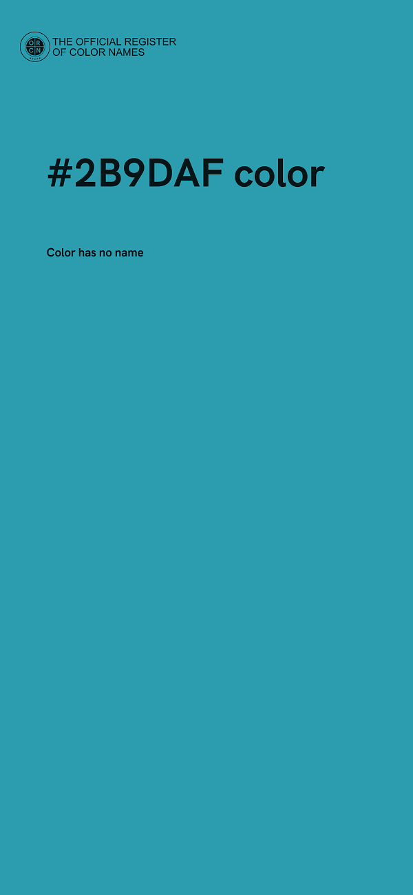 #2B9DAF color image