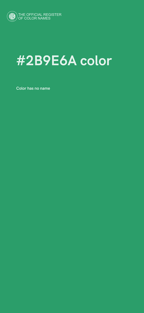 #2B9E6A color image