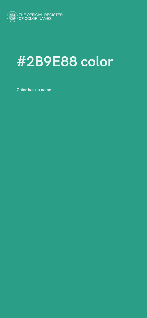 #2B9E88 color image
